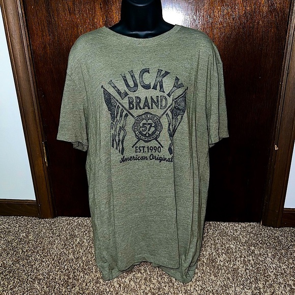 Lucky Brand Other - Lucky Brand ☘️Olive Green Classic Short Sleeve Tee